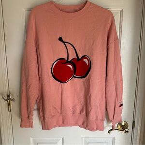 Cherry Graphic Crew Neck Sweater 🍒